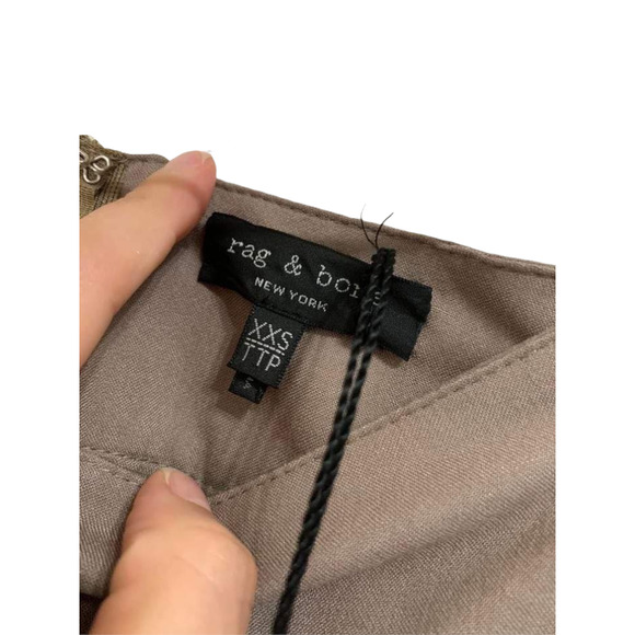 Rag & Bone women's Wide Leg brown Trouser dress pants Size XXS‎ NWT - Picture 3 of 6